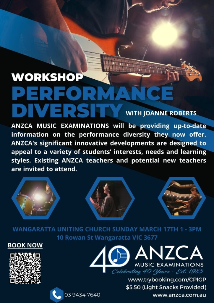 "Performance Diversity" Workshop, Wangaratta – 17th March 2024